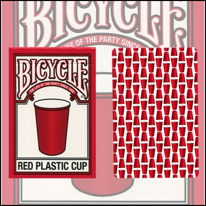 Bicycle Red Plastic Cup