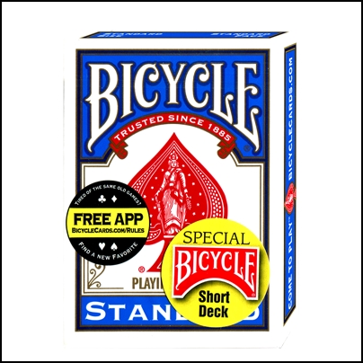 Bicycle cartes courtes (bleu)