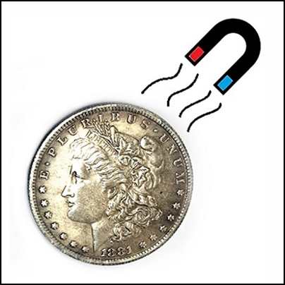 Pice un dollar Morgan (rplique en acier)